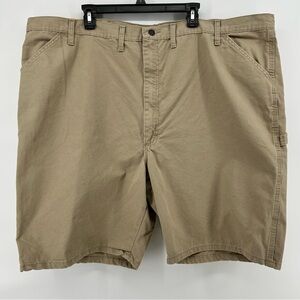 Wrangler Rustler Classic Carpenter Shorts Loose Fit Cotton Mens Sz 50 Khaki NWT
